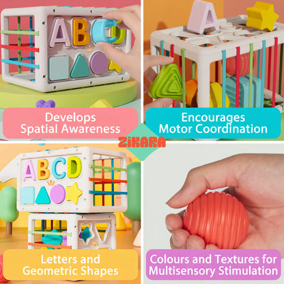 ShapeNest™ Montessori Sensory Sorting Cube