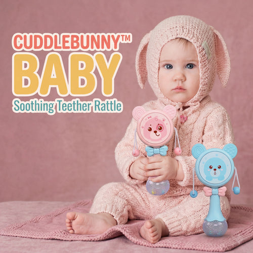 CuddleBunny™ Soothing Teether Rattle